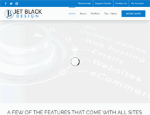 Tablet Screenshot of jetblackdesign.com